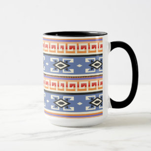 Native American Tribal Geometric Pattern Mug