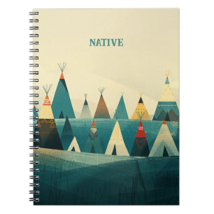 Native American Tribe Tents Notebook