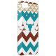 Native American Turquoise Red Chevron Tipi Skulls Case-Mate iPhone Case (Back/Right)