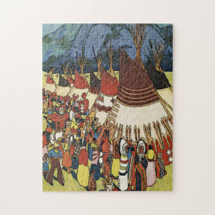 Native American Village Jigsaw Puzzle
