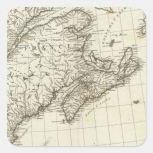 Native American Villages in Canada Square Sticker