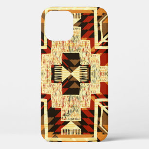 Native American, Vintage Hand-Drawn Abstract. iPhone 12 Case