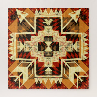 Native American, Vintage Hand-Drawn Abstract. Jigsaw Puzzle