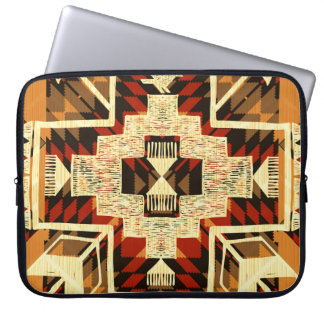 Native American, Vintage Hand-Drawn Abstract. Laptop Sleeve