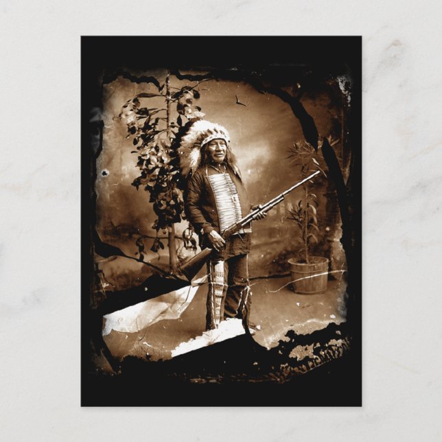 Native American Vintage Postcard (Front)