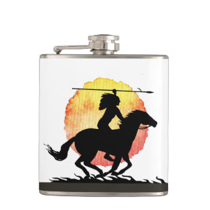 Native American Vinyl Wrapped Flask
