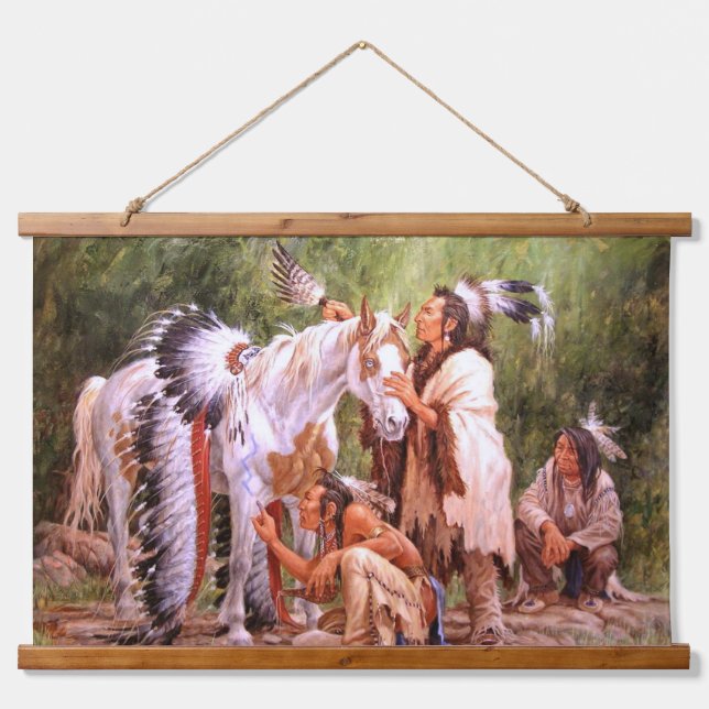 Native American Wall Hanging Tapestry (Front)