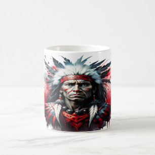 Native American Warrior Coffee Mug
