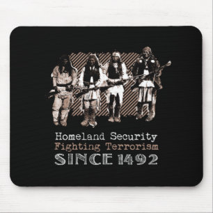 Native American Warriors Apache Tribe History Gift Mouse Mat