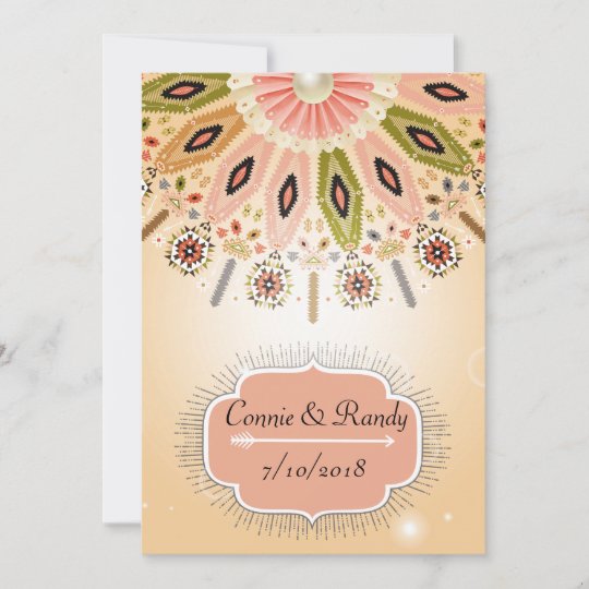 Native American Wedding Invitation Zazzle.co.uk