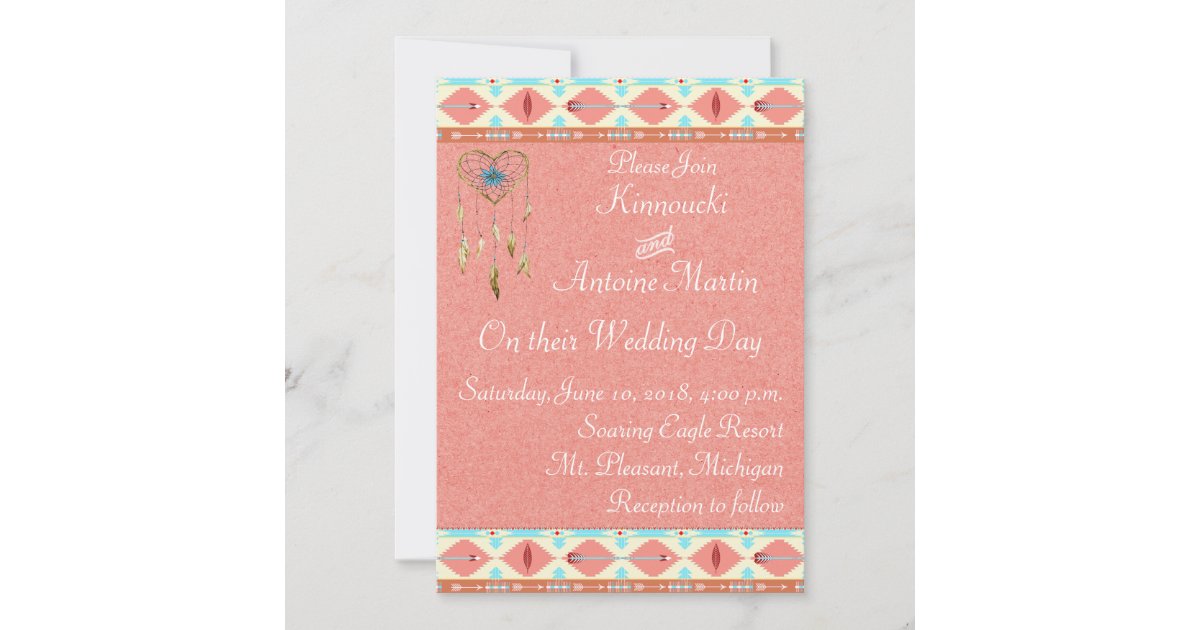 Native American Wedding Invitation Zazzle