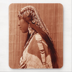 Native American Woman Mouse Mat