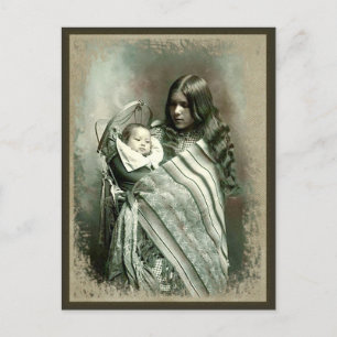 Native American Woman - Postcard