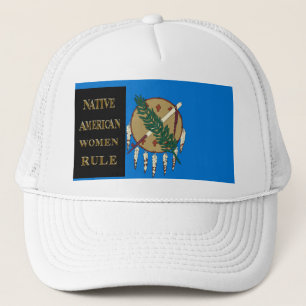 NATIVE AMERICAN WOMEN RULE TRUCKER HAT