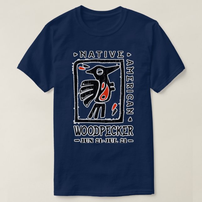 Native American Zodiac Signs  T-Shirt (Design Front)