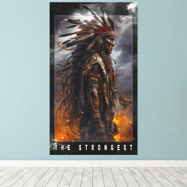 Native_Americans Canvas Print (Insitu(Wood Floor))