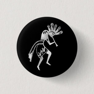 Native Americans Culture - Dancing Kokopelli 2 3 Cm Round Badge