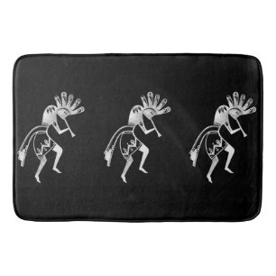 Native Americans Culture - Dancing Kokopelli 2 Bath Mat