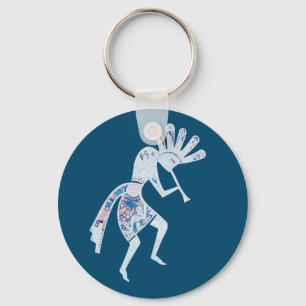 Native Americans Culture - Dancing Kokopelli 4 Key Ring