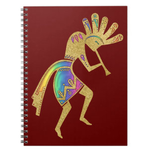 Native Americans Culture - Dancing Kokopelli 5 Notebook