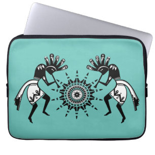 Native Americans Culture - Sun Dancing Kokopelli 1 Laptop Sleeve