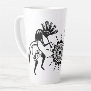 Native Americans Culture - Sun Dancing Kokopelli 1 Latte Mug