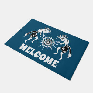 Native Americans Culture - Sun Dancing Kokopelli 2 Doormat