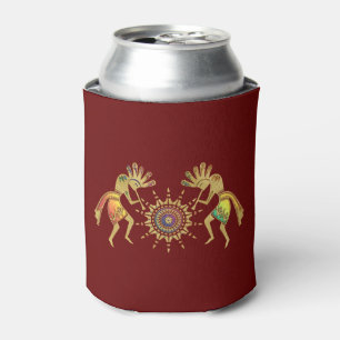 Native Americans Culture - Sun Dancing Kokopelli 3 Can Cooler