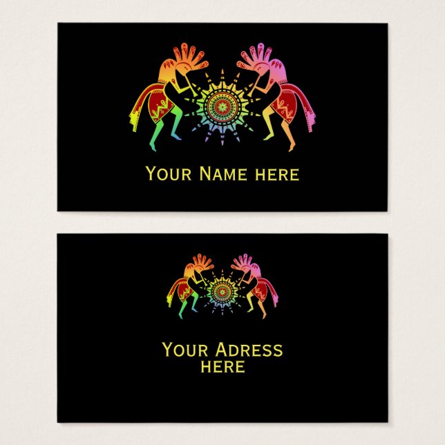 Native Americans Culture - Sun Dancing Kokopelli 4 (Front & Back)