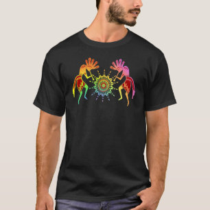 Native Americans Culture Sun Dancing Kokopelli 4 T-Shirt