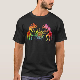 Native Americans Culture - Sun Dancing Kokopelli 4 T-Shirt