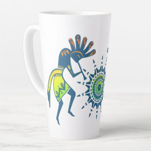 Native Americans Culture - Sun Dancing Kokopelli 5 Latte Mug