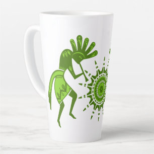 Native Americans Culture - Sun Dancing Kokopelli 7 Latte Mug