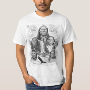 Native Americans Custom Template Mens White Value T-Shirt