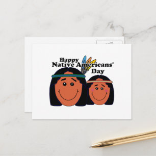 Native Americans' Day Postcard