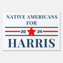 Native Americans for Harris 2024 Yard Sign