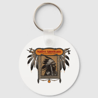 NATIVE AMERICANS For Over 10,000 Years Key Ring