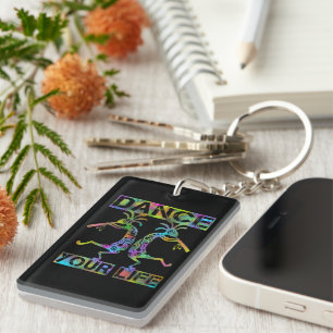 Native Americans Kokopelli - Dance Your Life 2 Key Ring