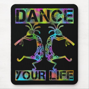 Native Americans Kokopelli - Dance Your Life 2 Mouse Mat