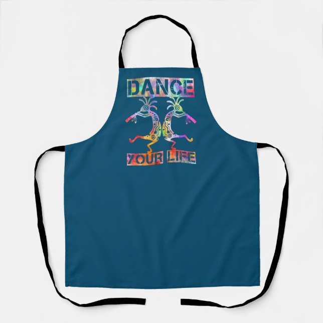 Native Americans Kokopelli - Dance Your Life 3 Apron (Front)