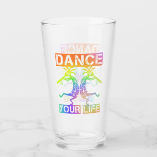 Native Americans Kokopelli - Dance Your Life 4 Glass