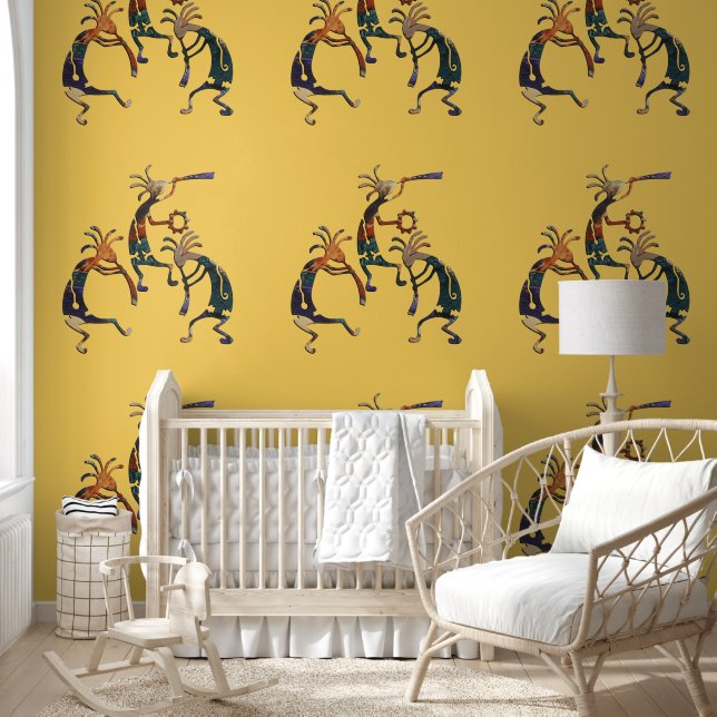 Native Americans Kokopelli Trio 1 Wallpaper (Kids)