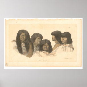 Native Americans of California (0685A) Poster