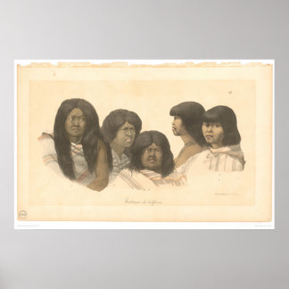 Native Americans of California (0685A) Poster