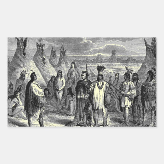 Native Americans Rectangular Sticker (Front)