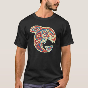 Native Americans Totem Orca Killer Whale Pop Art 1 T-Shirt