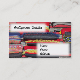 Native and Indigenous Textiles Business Card