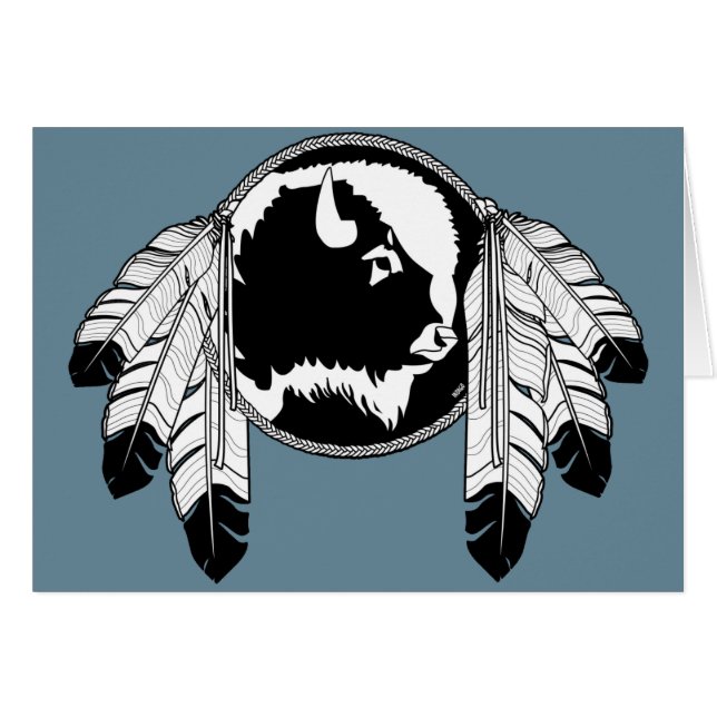 Native Art Card First Nations Wildlife Art Card (Front Horizontal)