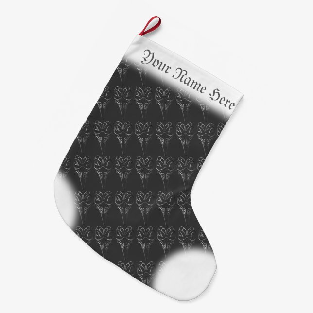 Native Art Christmas Stocking Totem Pole Stocking (Front (Hanging))