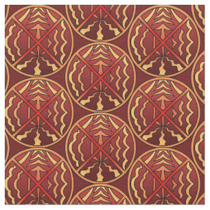 Native Art Fabric Tribal Spiritual Elements Fabric
